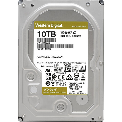 Western Digital 10TB Gold x3(interni) 30TB
